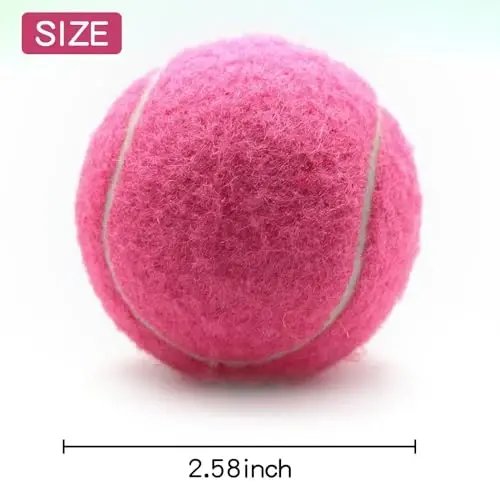 ZHUOKECE Tennis Balls, 18 Pack Training Tennis Balls Practice Balls with Mesh Bag for Easy Transport, Pet Dog Playing Balls, fit for Beginner Training Ball - 5
