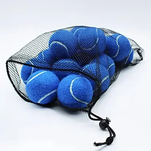 ZHUOKECE Tennis Balls, 18 Pack Training Tennis Balls Practice Balls with Mesh Bag for Easy Transport, Pet Dog Playing Balls, fit for Beginner Training Ball - 6