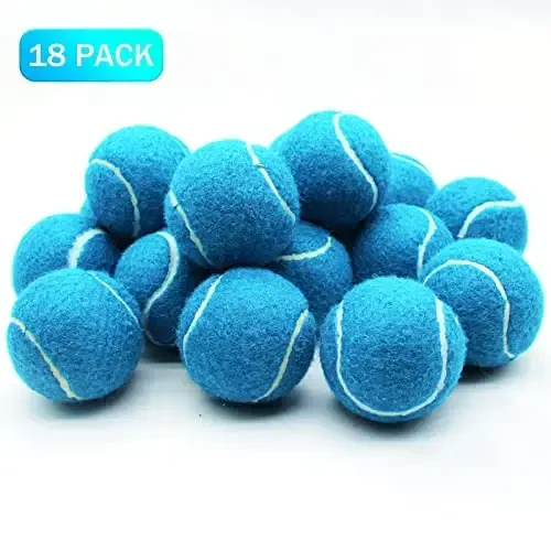 ZHUOKECE Tennis Balls, 18 Pack Training Tennis Balls Practice Balls with Mesh Bag for Easy Transport, Pet Dog Playing Balls, fit for Beginner Training Ball - 3