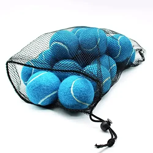 ZHUOKECE Tennis Balls, 18 Pack Training Tennis Balls Practice Balls with Mesh Bag for Easy Transport, Pet Dog Playing Balls, fit for Beginner Training Ball - 6