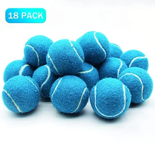 ZHUOKECE Tennis Balls, 18 Pack Training Tennis Balls Practice Balls with Mesh Bag for Easy Transport, Pet Dog Playing Balls, fit for Beginner Training Ball - 3