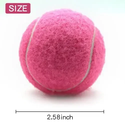 ZHUOKECE Tennis Balls, 18 Pack Training Tennis Balls Practice Balls with Mesh Bag for Easy Transport, Pet Dog Playing Balls, fit for Beginner Training Ball - 5