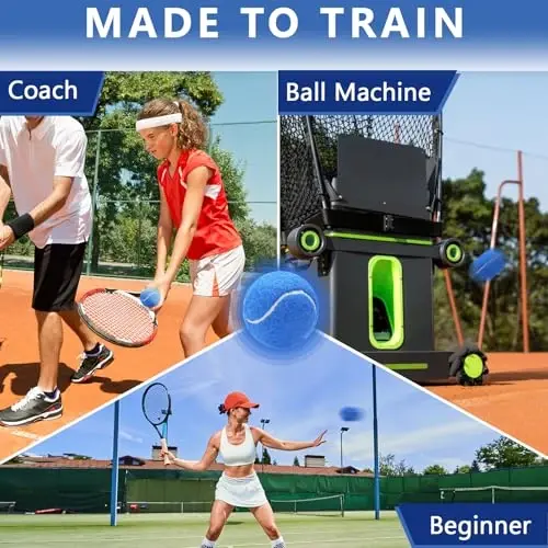 ZHUOKECE Tennis Balls, 18 Pack Training Tennis Balls Practice Balls with Mesh Bag for Easy Transport, Pet Dog Playing Balls, fit for Beginner Training Ball - 4