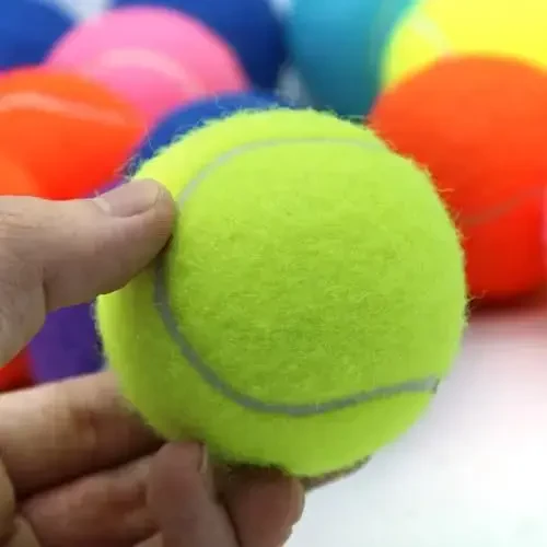 ZHUOKECE Tennis Balls, 18 Pack Training Tennis Balls Practice Balls with Mesh Bag for Easy Transport, Pet Dog Playing Balls, fit for Beginner Training Ball - 6