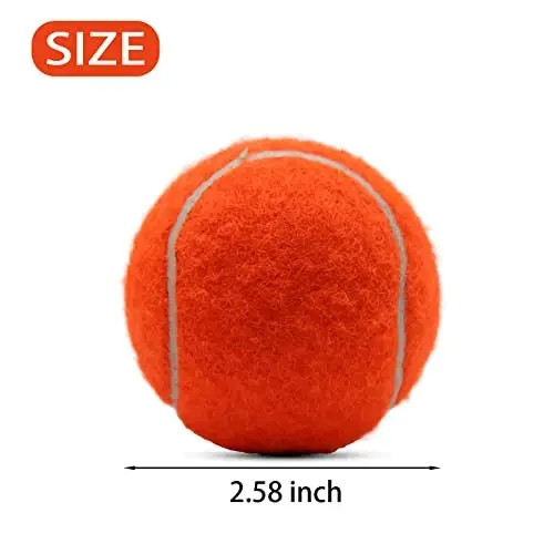 ZHUOKECE Tennis Balls, 18 Pack Training Tennis Balls Practice Balls with Mesh Bag for Easy Transport, Pet Dog Playing Balls, fit for Beginner Training Ball - 4