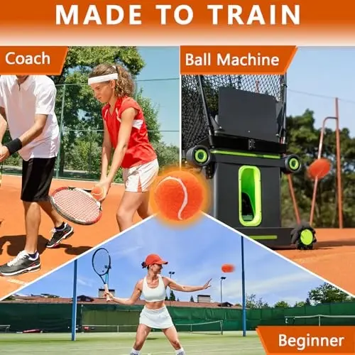 ZHUOKECE Tennis Balls, 18 Pack Training Tennis Balls Practice Balls with Mesh Bag for Easy Transport, Pet Dog Playing Balls, fit for Beginner Training Ball - 4