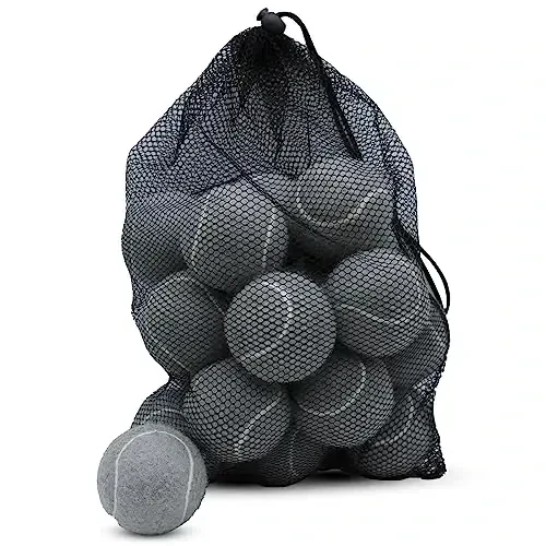 ZHUOKECE Tennis Balls, 18 Pack Training Tennis Balls Practice Balls with Mesh Bag for Easy Transport, Pet Dog Playing Balls, fit for Beginner Training Ball - 1