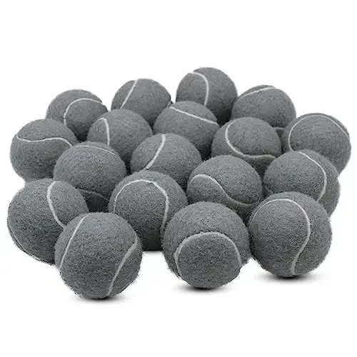 ZHUOKECE Tennis Balls, 18 Pack Training Tennis Balls Practice Balls with Mesh Bag for Easy Transport, Pet Dog Playing Balls, fit for Beginner Training Ball - 4