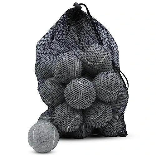 ZHUOKECE Tennis Balls, 18 Pack Training Tennis Balls Practice Balls with Mesh Bag for Easy Transport, Pet Dog Playing Balls, fit for Beginner Training Ball - 1