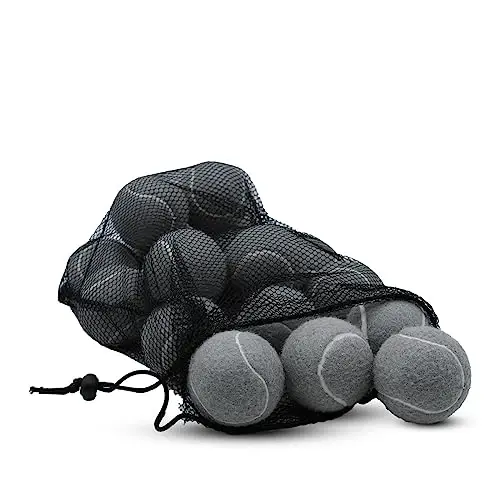 ZHUOKECE Tennis Balls, 18 Pack Training Tennis Balls Practice Balls with Mesh Bag for Easy Transport, Pet Dog Playing Balls, fit for Beginner Training Ball - 3