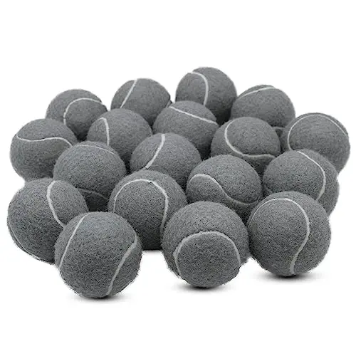 ZHUOKECE Tennis Balls, 18 Pack Training Tennis Balls Practice Balls with Mesh Bag for Easy Transport, Pet Dog Playing Balls, fit for Beginner Training Ball - 4