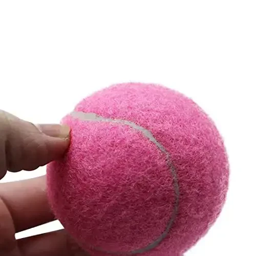 ZHUOKECE tennis to'plari, 18 dona mashg'ulot tennis to'plari, oson tashish uchun to'rli sumka bilan mashq to'plari, uy hayvonlari it o'yin to'plari, boshlang'ich mashg'ulot to'pi uchun mos - 4