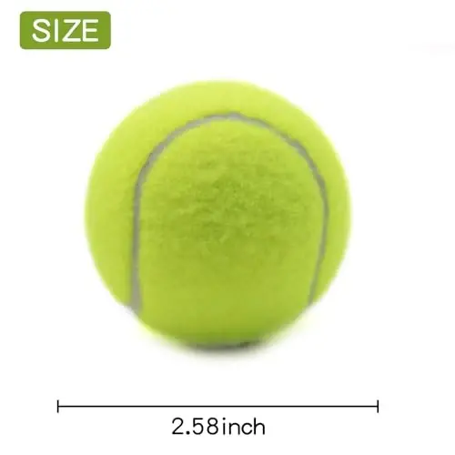 ZHUOKECE tennis to'plari, 18 dona mashg'ulot tennis to'plari, oson tashish uchun to'rli sumka bilan mashq to'plari, uy hayvonlari it o'yin to'plari, boshlang'ich mashg'ulot to'pi uchun mos - 5