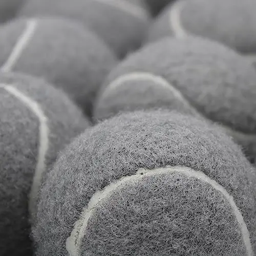 ZHUOKECE Теннисные мячи, 18 шт. Тренировочные теннисные мячи Практичные мячи с сетчатой сумкой для удобной транспортировки, мячи для игр с домашними животными, подходят для тренировок начинающих. - 5