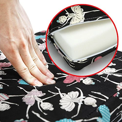 Zicac High Chair Portable Booster Seat Cushion Travel Dining Seat Pad for Toddler Kids Baby Infant Washable Thick Chair Seat Pad (Black) - 6