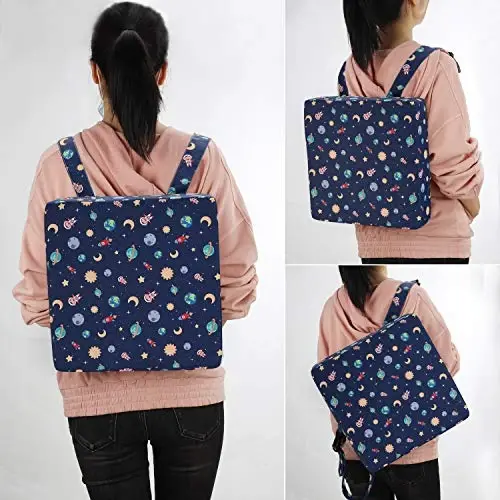 Zicac Portable Seat Cushion Sirpanmaydigan taglik bilan yuvilishi mumkin, kichkintoylar uchun echib olinadigan kuchli tayanch yostig'i. - 6