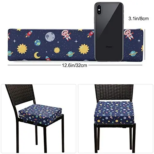 Zicac Portable Seat Cushion Washable with Non-Slip Bottom, Detachable Strong Support Cushion for Toddler Kids Baby Infant (Star Blue) - 3