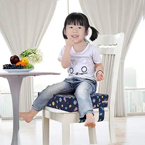 Zicac Portable Seat Cushion Washable with Non-Slip Bottom, Detachable Strong Support Cushion for Toddler Kids Baby Infant (Star Blue) - 4