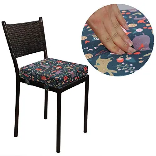 Zicac Portable High Chair Increasing Seat Cushion for Travel Dining Seat Pad for Toddler Kids Baby Infant Washable Thick Chair Seat Pads (Forest Green) - 5