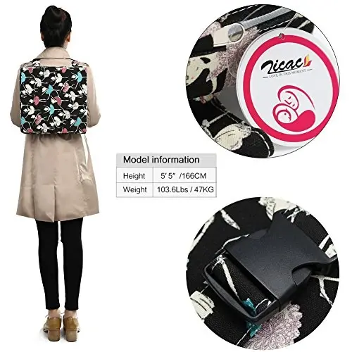 Zicac Yuqori Stulga Ko'chma Kuchaytirgich O'rindiq Yostiq Sayohat Ovqat O'rindiq Pedi Bolalar Bolalar Chaqaloq Chaqaloq uchun Yuvish Mumkin Qalin Stul O'rindiq Yostiq (Qora) - 5