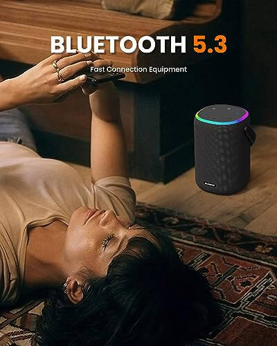 ZICOROOP Bluetooth Karnay, 50 Vt Ko'chma IPX7 Simsiz Su o'tkazmaydigan Bluetooth Karnay, Stereo Ovoz, Uzoq muddatli Batareya, Qo'l, Kristal Toza, Boy Bas, 8000mAh - 2