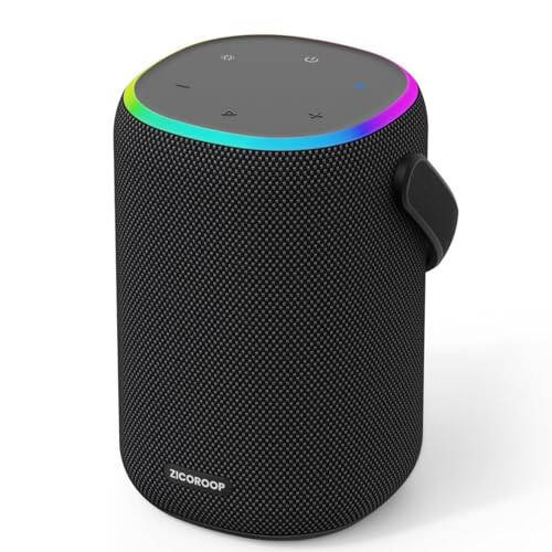 ZICOROOP Bluetooth Karnay, 50 Vt Ko'chma IPX7 Simsiz Su o'tkazmaydigan Bluetooth Karnay, Stereo Ovoz, Uzoq muddatli Batareya, Qo'l, Kristal Toza, Boy Bas, 8000mAh - 6