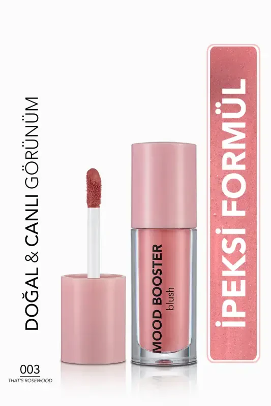 Жидкая румяна с интенсивной пигментацией (РОЗОВОЕ ДЕРЕВО) - Mood Booster Lbl. - 003 Thats Rosewood - 8682536043724 - FLORMAR