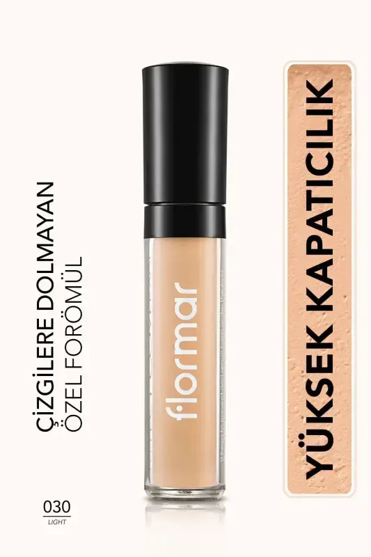 Жидкий консилер - Perfect Coverage Concealer - 030 Light - 8690604558063-030 LIGHT - FLORMAR