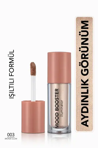 Жидкий Хайлайтер - Mood Booster Liquid Illuminator - 003 Bronze Glow - 8682536043694-003 003 BRONZE GLOW - 1