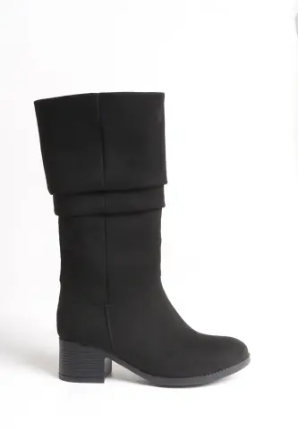 Ziecno Women's Boot 00123000 Black Suede-Black Suede 