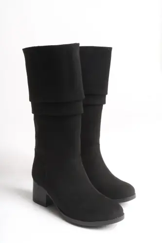 Ziecno Women's Boot 00123000 Black Suede-Black Suede - 6
