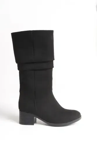 Ziecno Women's Boot 00123000 Black Suede-Black Suede - 1