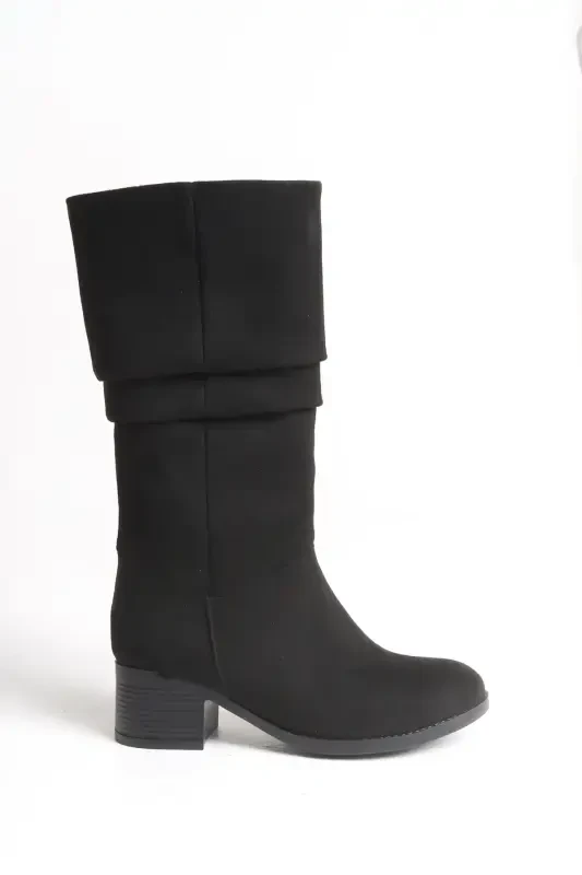 Ziecno Women's Boot 00123000 Black Suede-Black Suede - 1