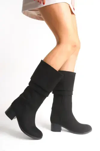 Ziecno Women's Boot 00123000 Black Suede-Black Suede - 3