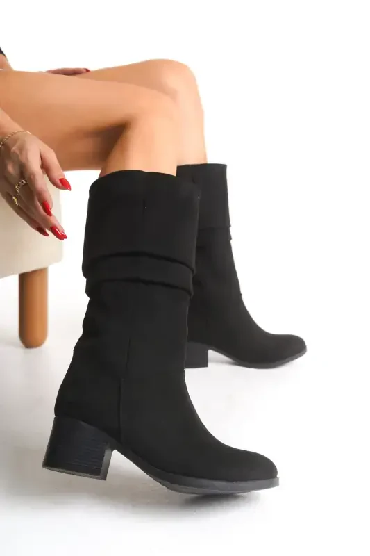 Ziecno Women's Boot 00123000 Black Suede-Black Suede - 4