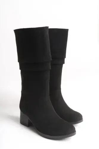 Ziecno Women's Boot 00123000 Black Suede-Black Suede - 6