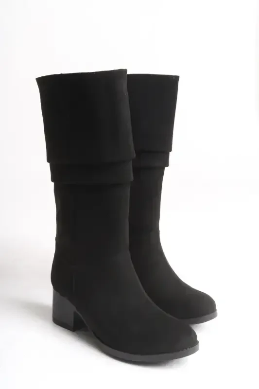 Ziecno Women's Boot 00123000 Black Suede-Black Suede - 6