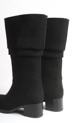 Ziecno Women's Boot 00123000 Black Suede-Black Suede - 7