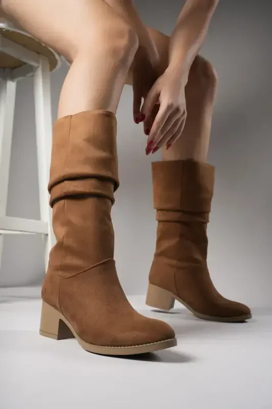 Ziecno Women's Boot 00123000 Tan Suede-Tan Suede - RICCON