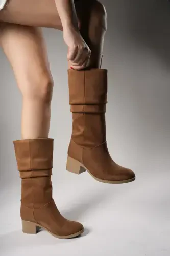 Ziecno Women's Boot 00123000 Tan Suede-Tan Suede - RICCON (1)