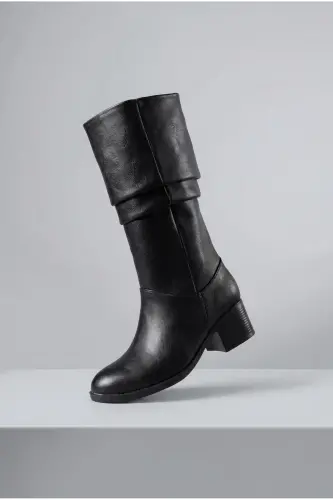 Ziecno Women's Boots 00123000 Black Leather - 1