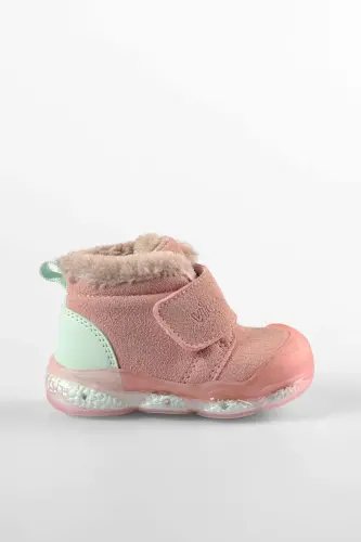 Mind Işıklı Ortapedik Cırtlı Bebe Bot PUDRA - Pudra - VICCO (1)