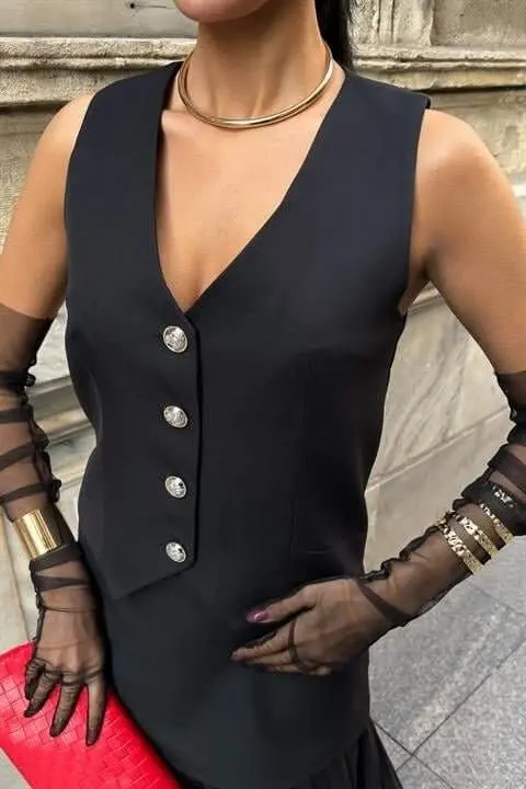 Жилет и плиссированная юбка премиум-класса, комплект 10096 - 5