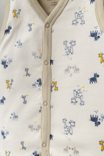 Жилет из двойной ткани с рисунком - 2