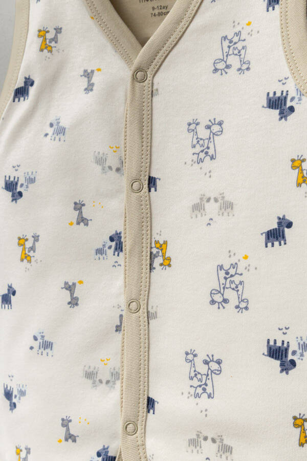 Жилет из двойной ткани с рисунком - 2