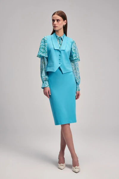 Жилет на пуговицах - 4