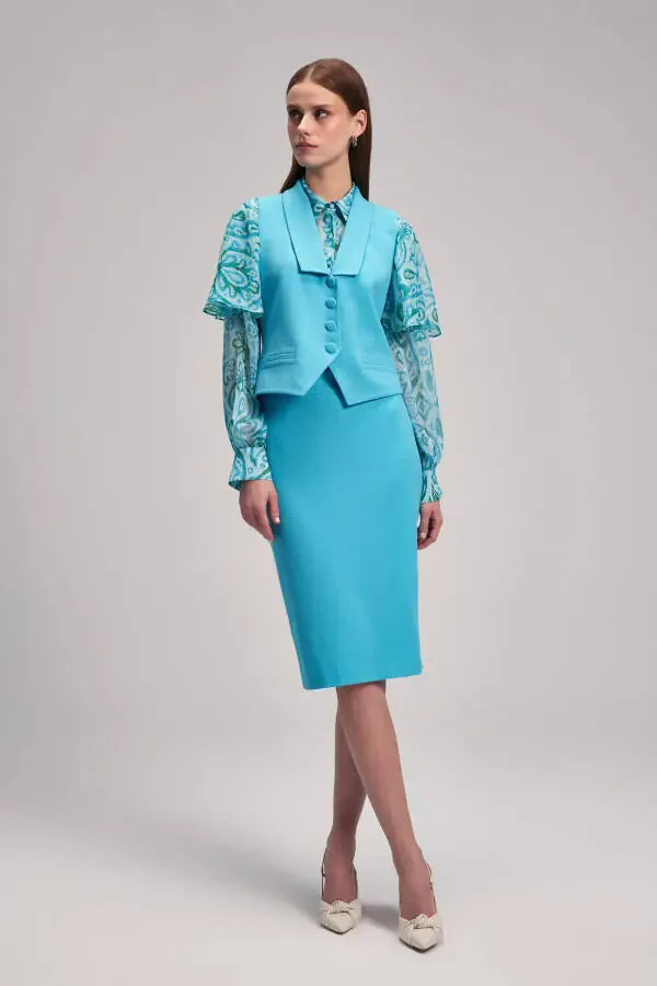 Жилет на пуговицах - 4