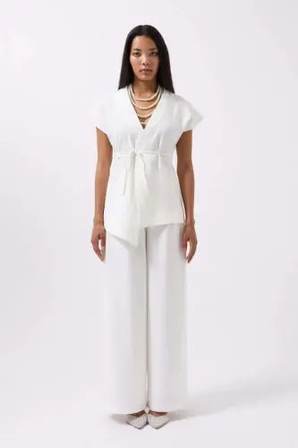 Жилет с Деталями на Шнурках - BÜYÜKBEDENIZ (1)