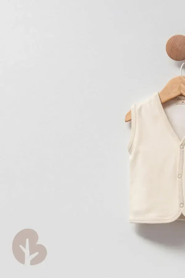 Жилет Soft Touch, 100% органический хлопок, унисекс для младенцев 3-6-9-12 месяцев (12 МЕСЯЦЕВ) - 4