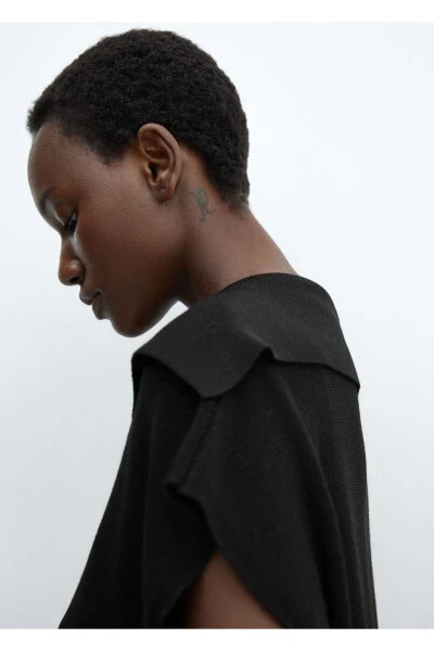 Жилет трикотажный с воротником поло - 7